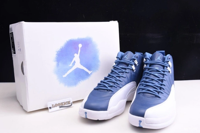 1st Kicks Shoes 12 Air Retro Jordan Blue 130690-404 Stone 0817